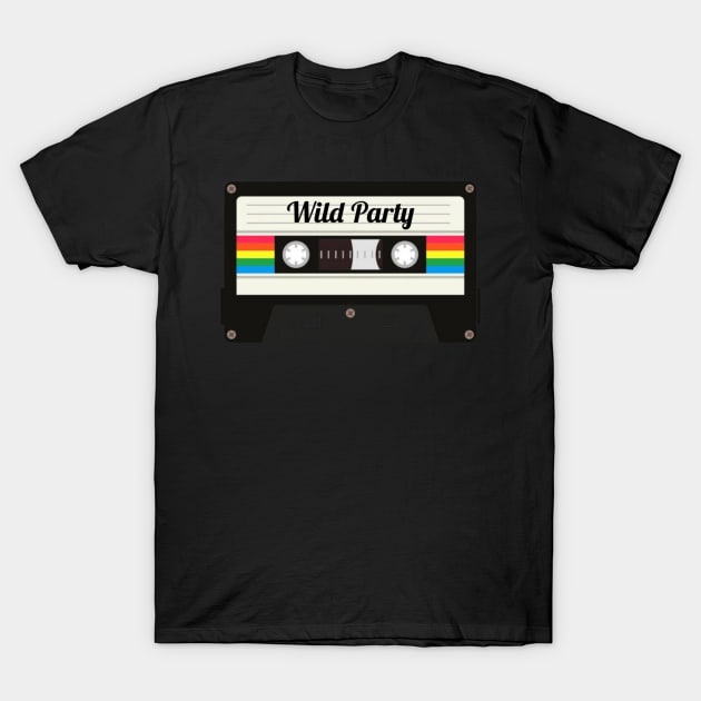 Wild Party / Cassette Tape Style T-Shirt by GengluStore